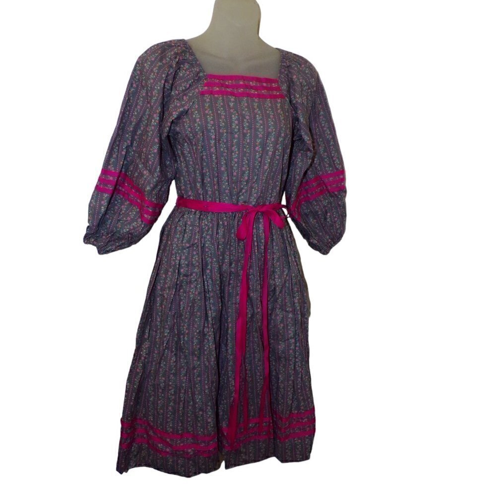 NWT Vintage Joseph LOVE Brand Iconic Chintz Ribbon Dress 8T tall? Chest 30 L 38‎